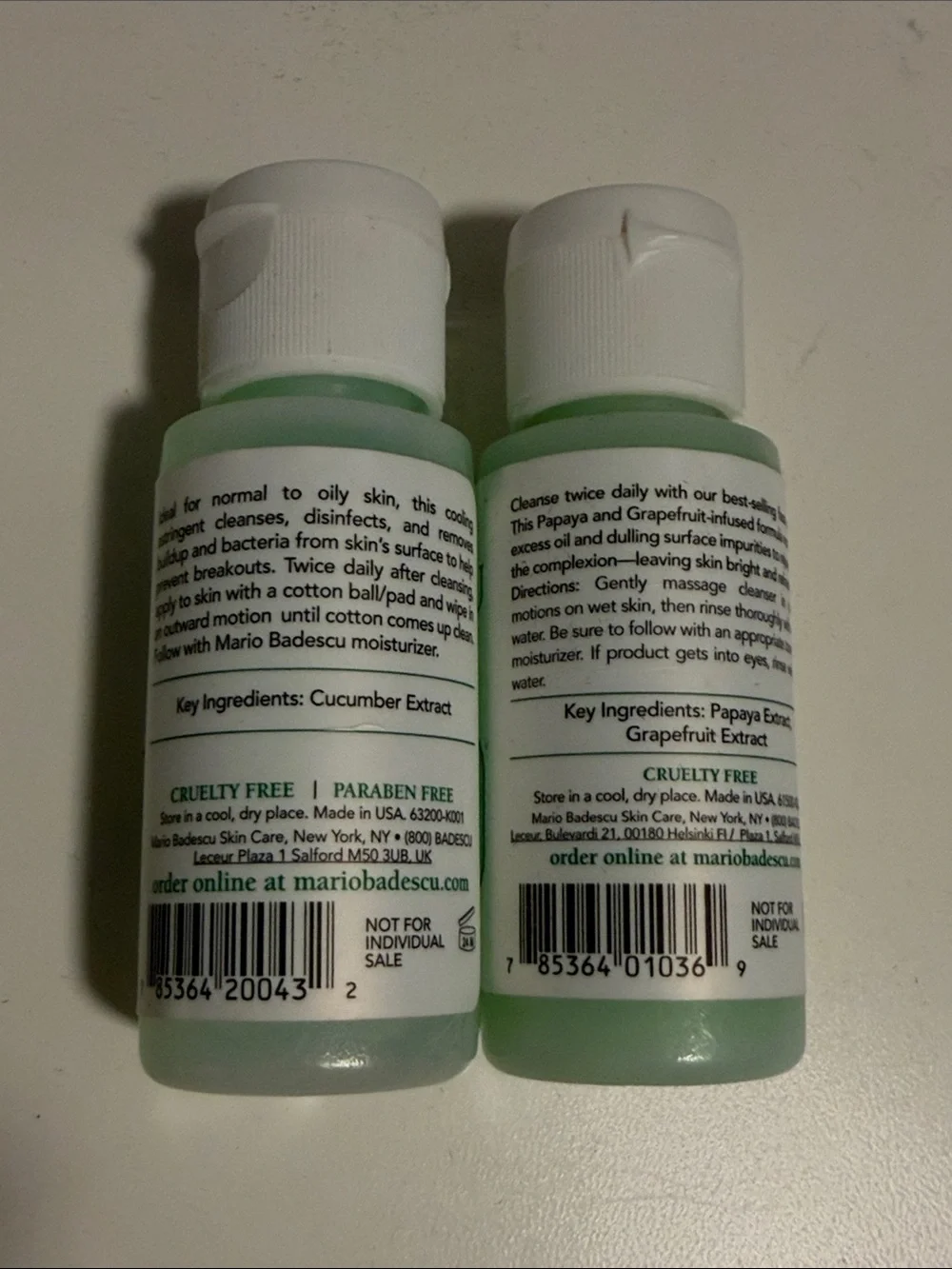 MARIO BADESCU GEL LOTION CLEANSER SKINCARE DUO